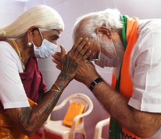 పప్పమ్మాళ్ను కలుసుకున్న ప్రధాని మోదీ